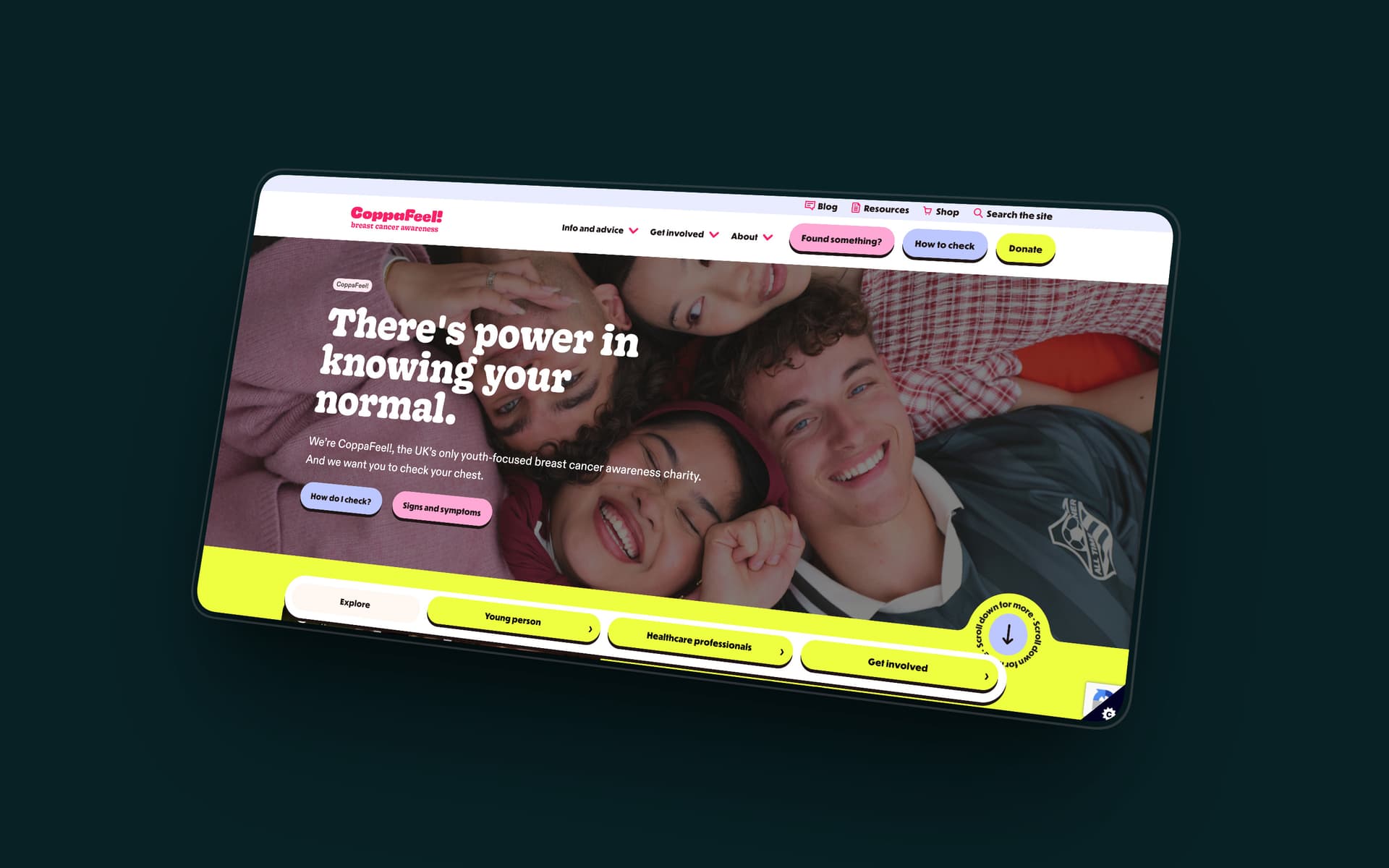 CoppaFeel project screenshot